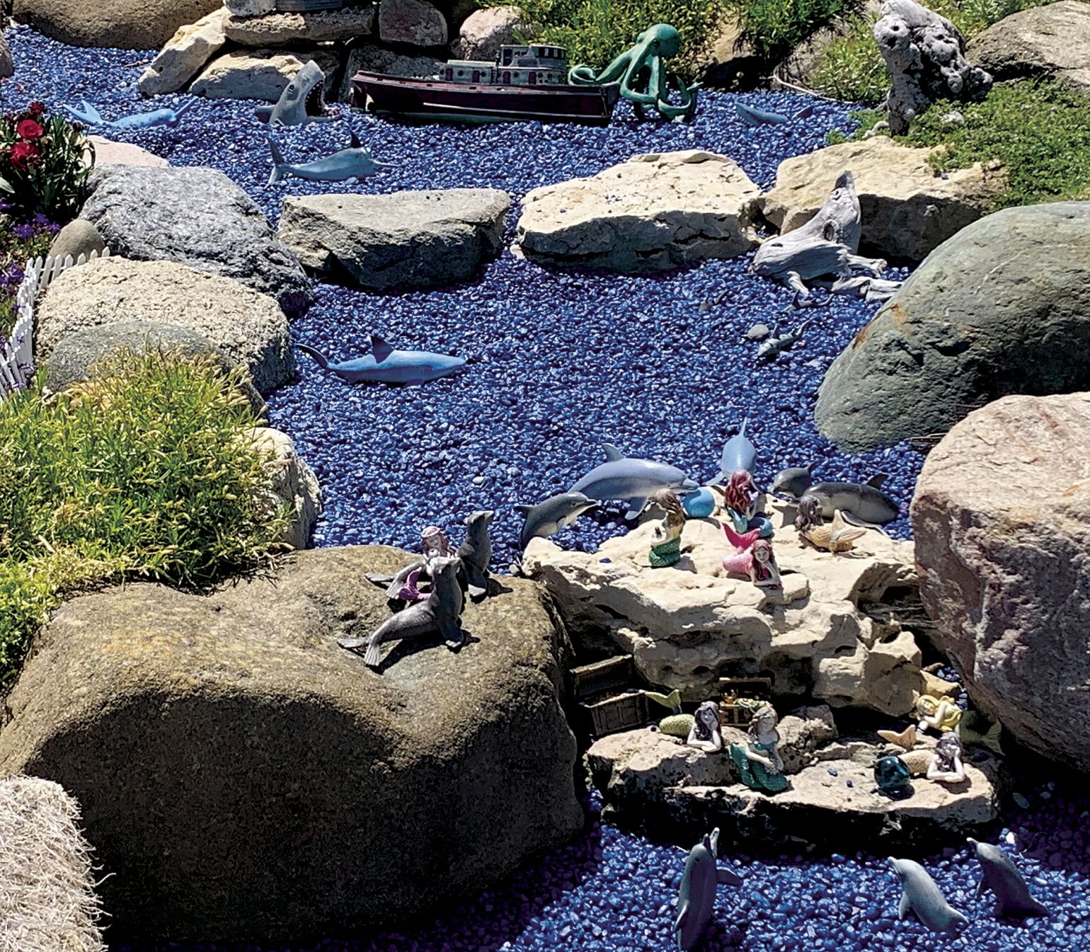 Mermaids party and trouble up the river